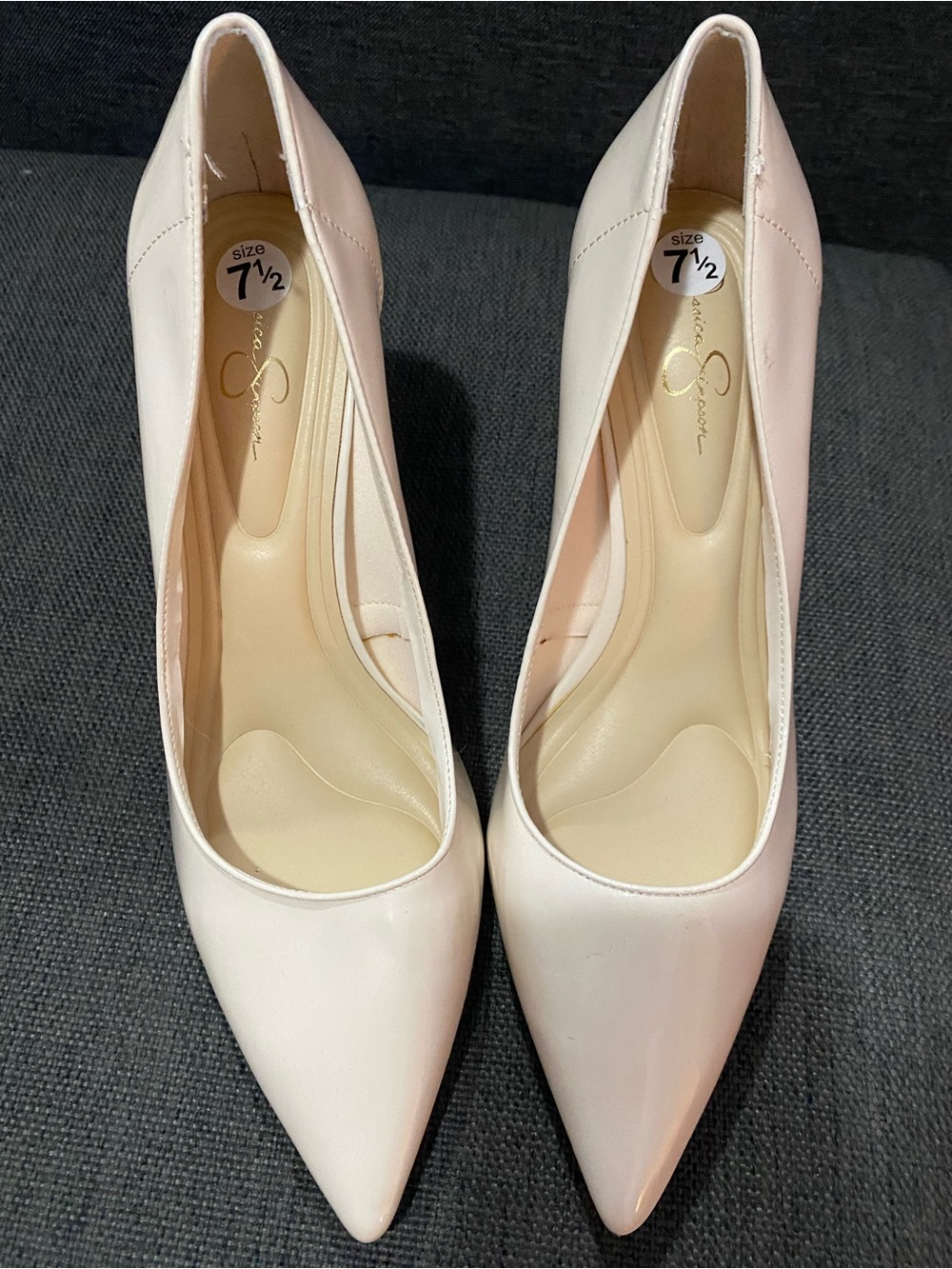 Jessica Simpson Blush Color Closed Toe High Heels Size 7.5
